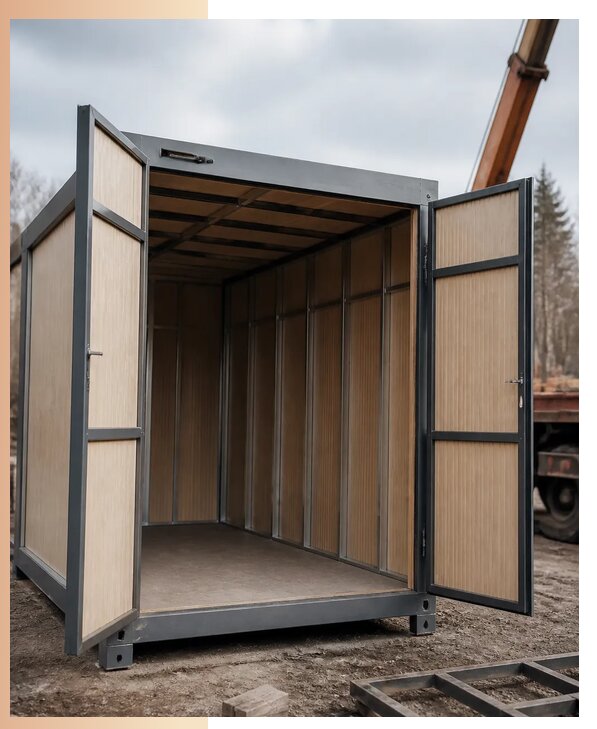 Бытовки распашонки под ключ: изготовление и аренда в Нефтекамске